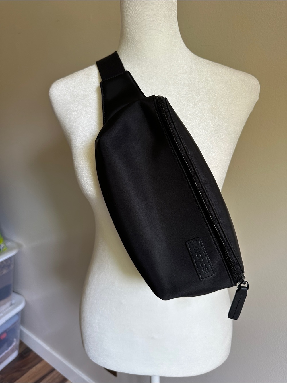 Monos Black Crossbody Sling Bag
